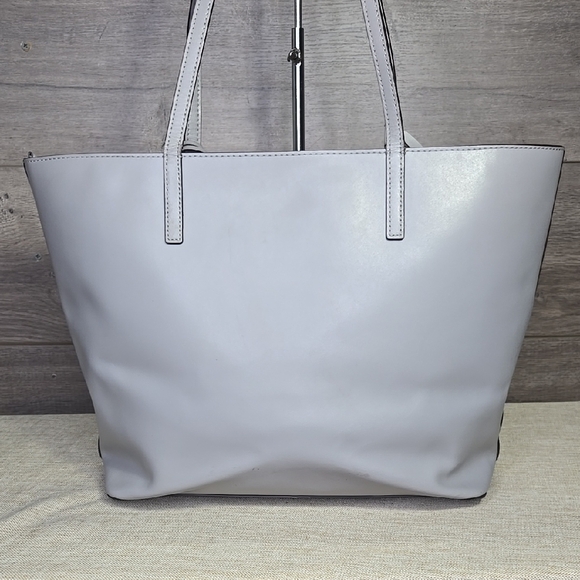 Kate Spade Gray Leather Tote Bag - Picture 4 of 12